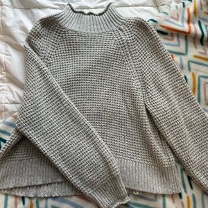 Gray turtle neck sweater